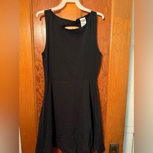 PINK Victoria's Secret Black Backless Dress
